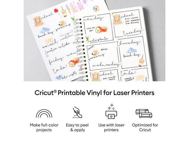 Cricut 8.5' x 11' White Printable Vinyl Sheets 25 Count