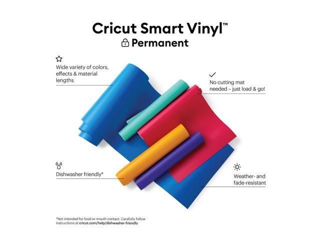 Cricut Smart Vinyl Matless Permanent Vinyl (13 in x 5 ft), Red