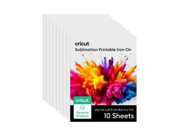 Cricut Sublimation Printable Iron-On Sheets - 8.5 in x 11 in (10 ct)