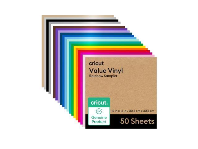 Cricut Value Vinyl, Rainbow Sampler (50 ct)