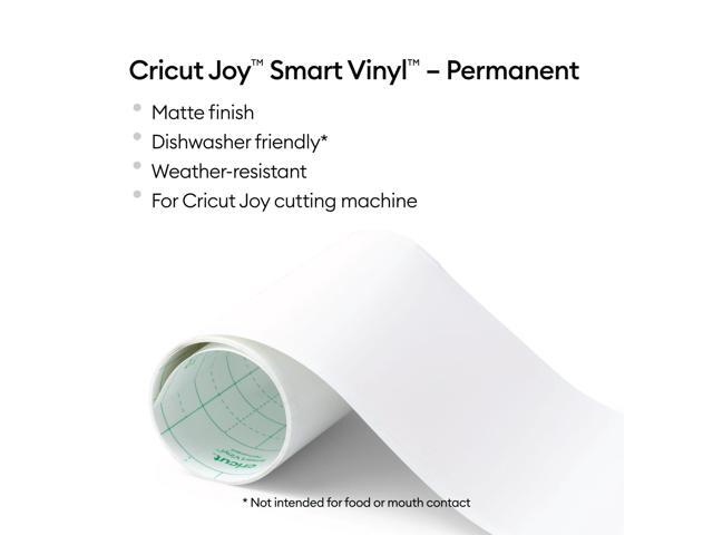 Cricut Joy Smart Vinyl Matless Permanent Vinyl (5.5 in x 10 ft), White