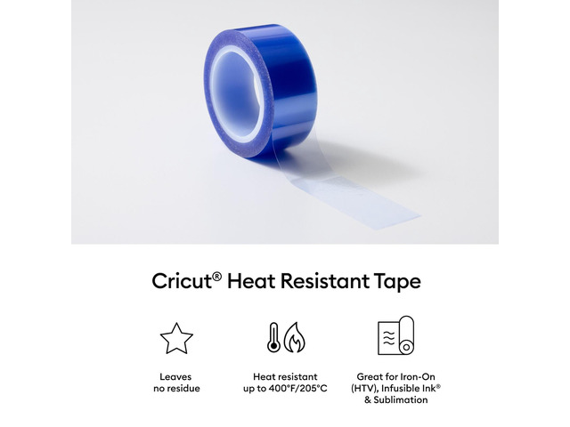 Cricut Blue Heat Resistant Tape - 0.75 in x 52 ft (3 ct)