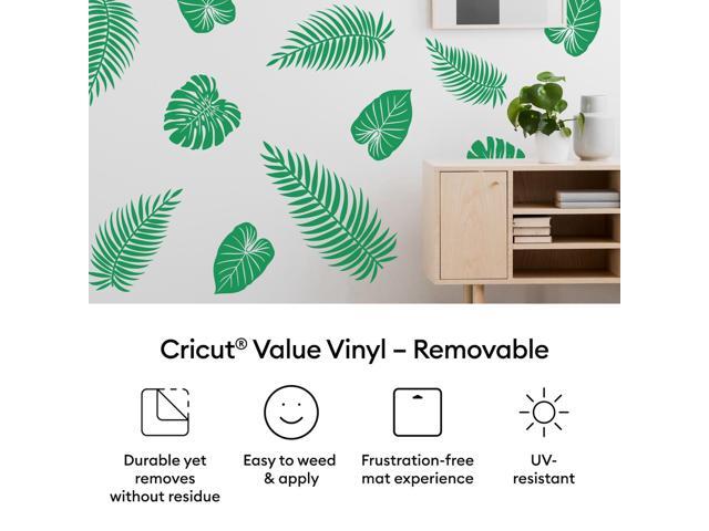 Cricut Value Vinyl Roll, Removable, Black, 12 in x 10 ft, Matte Finish, 1 Count