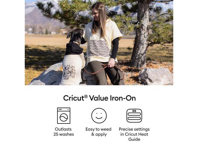 Cricut Value Iron-On Roll 12 in x 5 ft Black