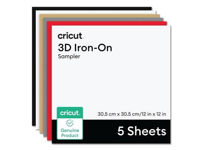 Cricut 3D Iron-On, Bold Sampler 12 in x 12 in (5 ct)
