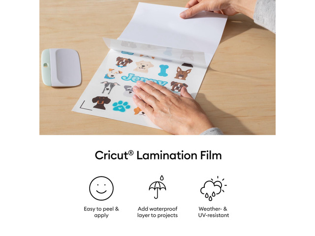 Cricut 8.5 in x 11 in Lamination Film Sheets 30 Count
