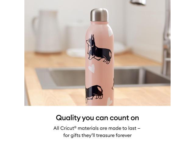 Cricut Glossy Value Vinyl Roll, Permanent, Black, 12 in x 20 ft, 1 Count