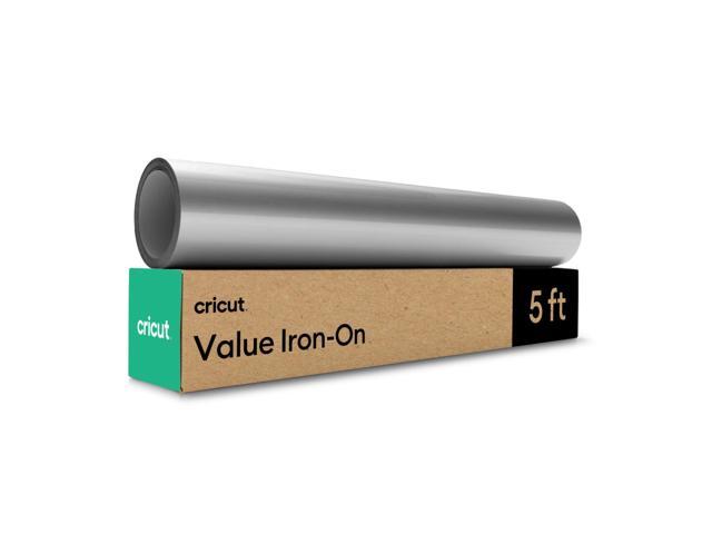 Cricut Value Iron-On Vinyl Roll, Silver, 12 in x 5 ft