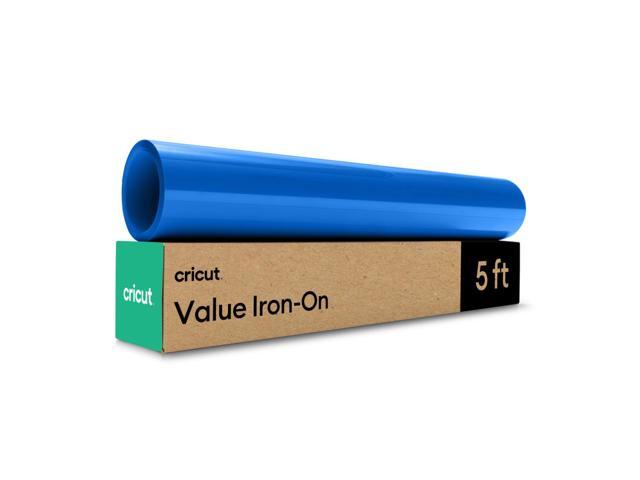 Cricut Value Iron-On Heat Transfer Vinyl Roll, 12 in x 5 ft, Blue