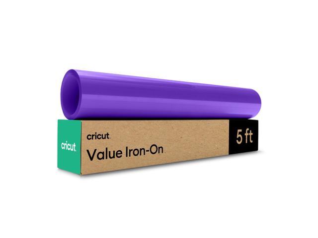 Cricut Value Iron-On Vinyl Roll, 12 in x 5 ft, Purple