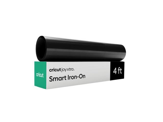 Cricut Joy Xtra Smart Iron On Craft Vinyl, Black, 9.5 in x 4 ft Roll (1)