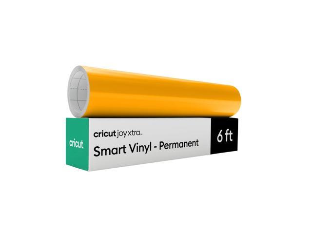 Cricut Joy Xtra Smart Vinyl Matless Permanent Vinyl (9.5 in x 6 ft), Maize Yellow