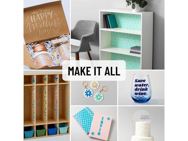 Cricut Smart Vinyl Matless Permanent Vinyl (13 in x 5 ft), Ocean Blue