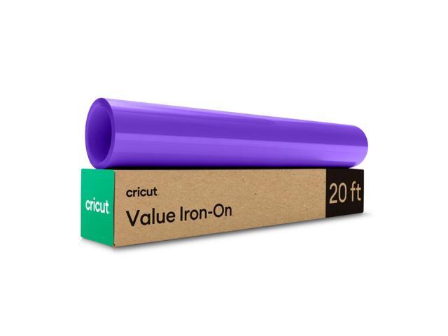 Cricut Value Iron-On Roll - Purple Heat Transfer Vinyl Roll (12 in x 20 ft)