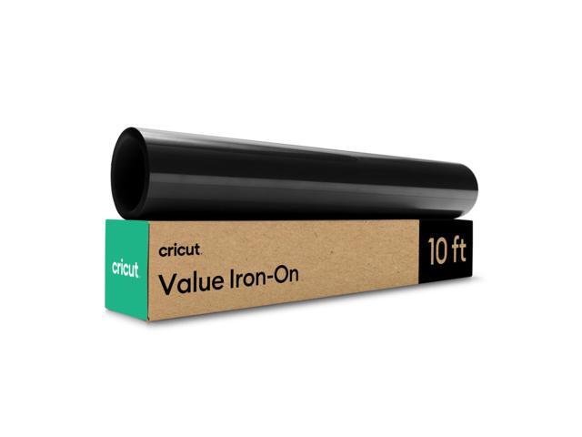 Cricut Value Iron-On (12 in x 10 ft), Black