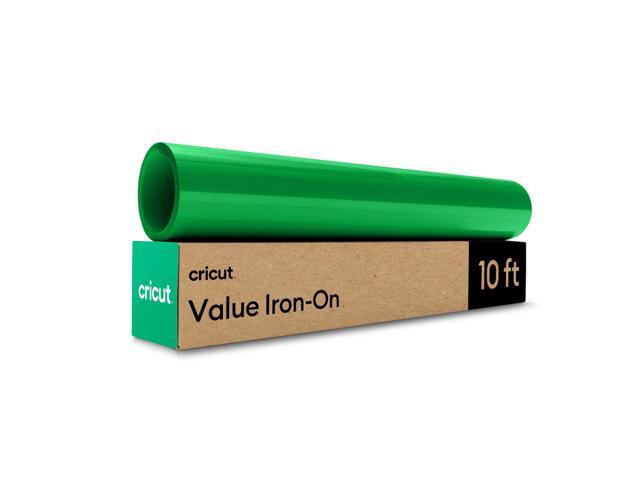Cricut Green Value Iron-On Heat Transfer Vinyl, 12 in x 10 ft, 1 Count
