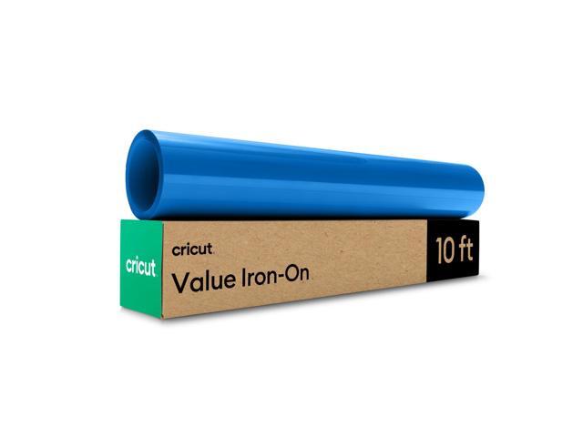 Cricut Blue Value Iron-On Heat Transfer Vinyl, 12 in x 10 ft, 1 Count