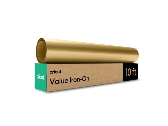 Cricut Gold Value Iron-On Heat Transfer Vinyl, 12 in x 10 ft, 1 Count
