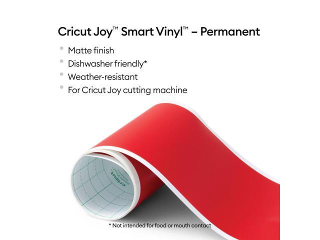 Cricut Joy Smart Vinyl Matless Permanent Vinyl (5.5 in x 10 ft), Red