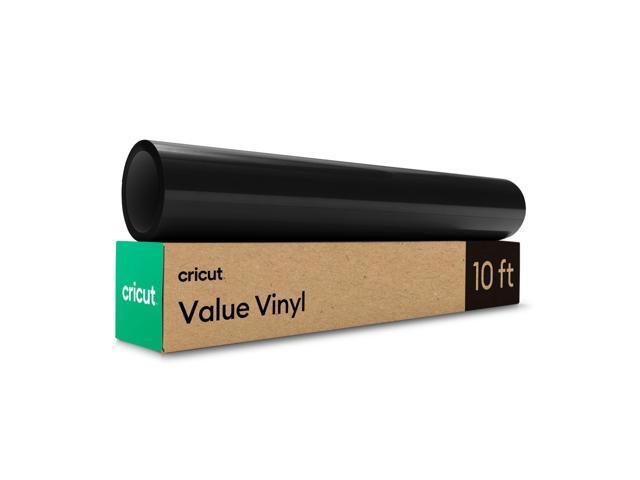 Cricut Matte Value Permanent Vinyl Roll, 12 in x 10 ft, Black