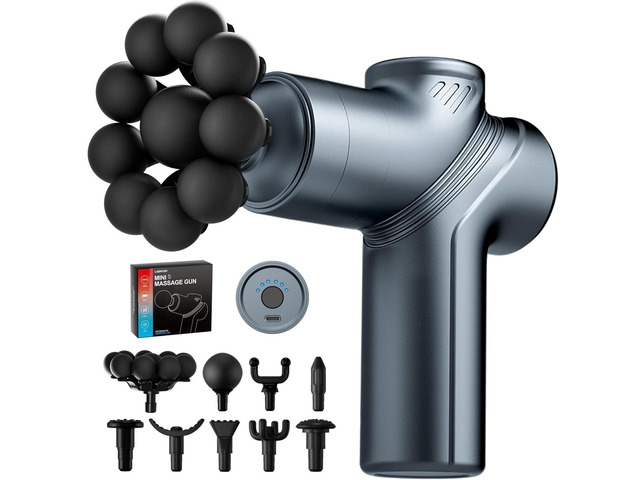 Massage Gun Back Massager Deep Tissue for Pain Relief with 5 Heads & 6 Speeds fo