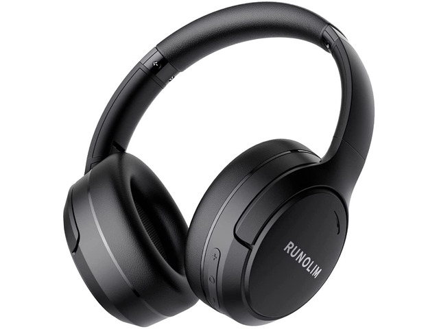 Active Noise Cancelling Headphones, Wireless Bluetooth Over Ear 100H Playtime, Transparency Mode, Deep Bass Hi-Fi Stereo, Built-in Mic, Lightweight...