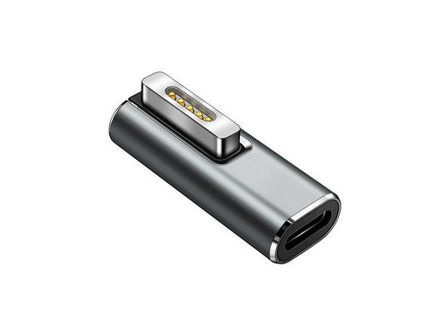 Magnetic USB C Female to Mags 2 T Tip Male Adapter 100W PD Power Charger Type-C Converter Connector Support for MacBook Pro Air 2013 2014 2015...
