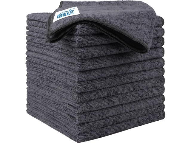 HOMEXCEL Microfiber Cleaning Cloth 12 Pack, 12.5 x 12.5 inch Microfiber Towels for Cars, Ultra Absorbent Washing Cloth, Lint Free Streak Free...