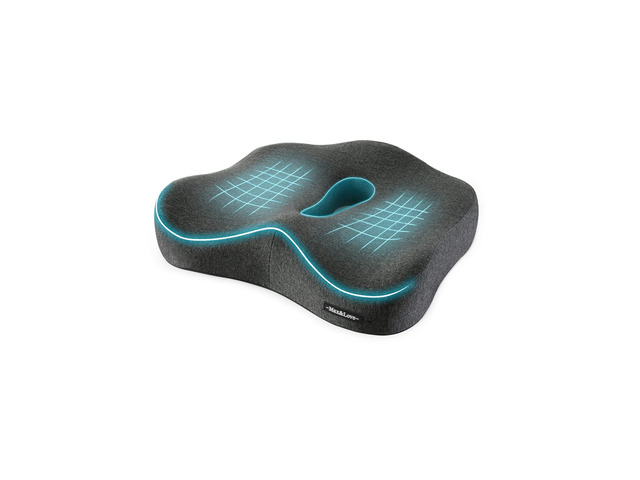 Memory Foam Seat Chair Cushion for Relieves Back Sciatica Pain Tailbone Pain Coccyx Degenerating Disc Orthopedic Osteoarthritis Prostate Cushion...