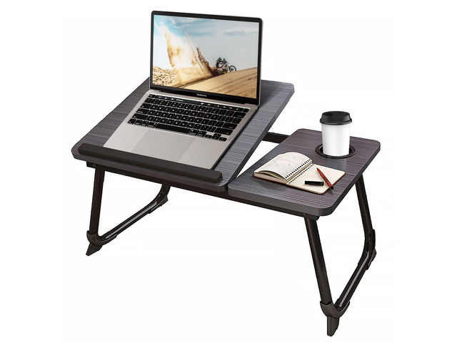 Laptop Desk for Bed or Couch, Lap Desk, Woking in Bed Desk, Home Office Desks, Breakfast Tray, Desk with Cup Holder, Watching Movies in Bed, Laptop...