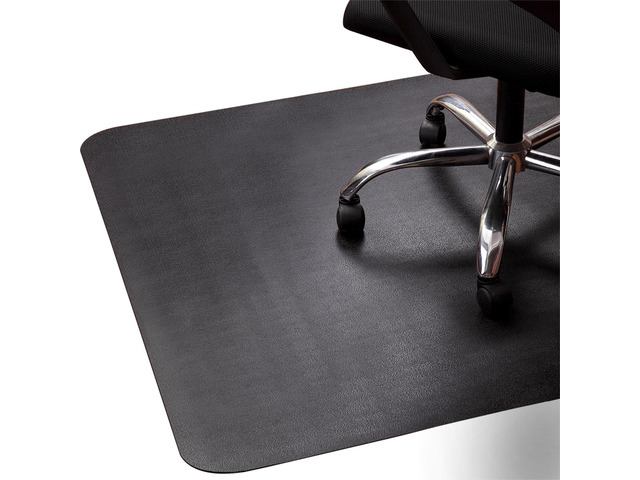 Office Rolling Chair Mat for Hardwood and Tile Floor, Black, Anti-Slip, Non-Curve, Chair Mat Best for Under the Computer Desk, 47 x 35 Rectangular...