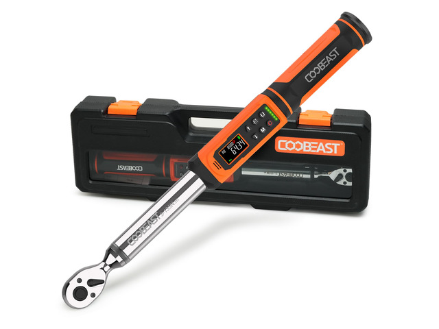 3/8 Drive Digital Torque Wrench(1.5-99.5 Ft-lbs./2-135Nm) Preset Value Torque Wrench with Â±2% accuracy, Buzzer and LED Flash Five Units of Measure...