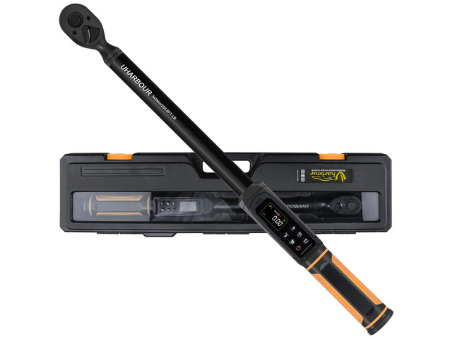 1/2' Drive Digital Torque Wrench 3.8-250.8 Ft. lb Â±1% Accuracy Wrench with Vibration, Buzzer & LED Alert for Car & Moto