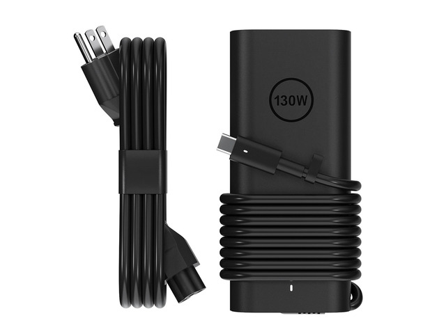 130W USB C Laptop Charger for Dell XPS Precision Latitude Adapter Fast charging power adapter with built-in USB-C cable, compatible with Dell XPS...