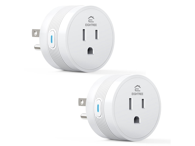 15A Smart Plug, Wi-Fi Plugs Works with Alexa & Google Home, 2 Pack Smart Outlet Plug for Smart Home, WiFi Outlet Timer, No Hub Required, Voice &...