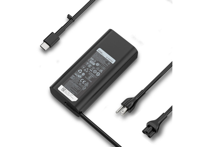 USB C 65W Laptop Charger Replacement for Dell Latitude XPS Chromebook 45W Reinforced Connector, Battery-Safe Charging, Overheat Protection, Type...
