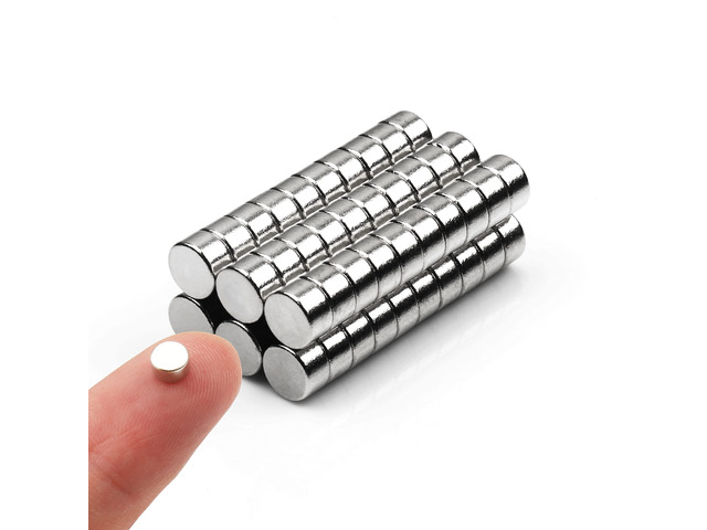 60pcs Small Magnets,Round for Refrigerator, Cylinder, Fridge, Office, Whiteboard, Durable Little Miniature Tiny Mini for Crafts