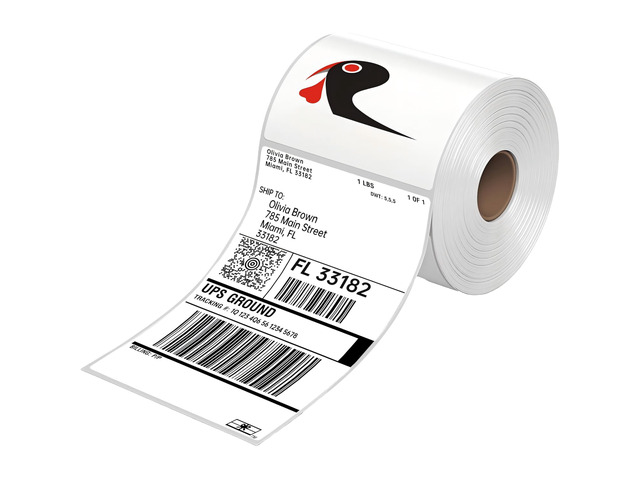 500 4x6 Direct Thermal Shipping Labels Roll, Commercial Grade 4x6 Thermal Labels Roll, Self Adhesive, Compatible with Rollo, Zebra, MUNBYN Printers