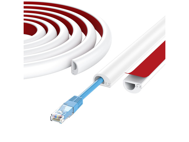 78' Cord Hider Wall, Self Adhesive Silicone Cord Covers for Wires On Wall, Cord Hider for Wall Mount TV, Flexible Cable Cover Raceway Kit for 1...