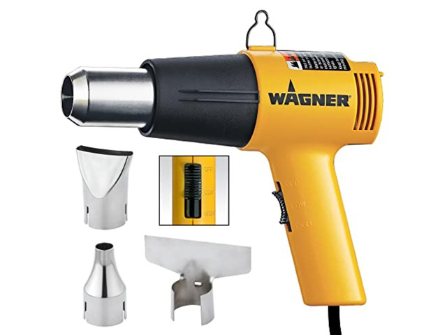 Spraytech 2417344 HT1000 Heat Gun Kit, 3 Nozzles Included, 2 Temp Settings 750F & 1000F, Great for Shrink Wrap, Soften Paint, Bend Plastic Pipes,...