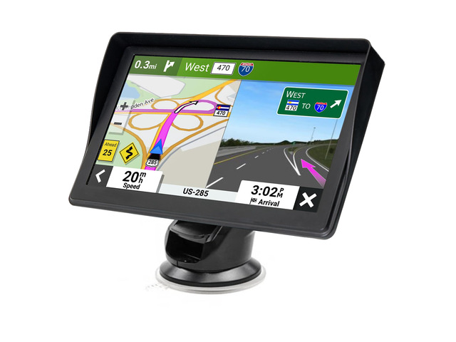 GPS Navigator for Car Truck RV - 7'' HD Touchscreen Navigation System, Latest 2026 Maps Free Updates, Speed & Red Light Warning, Turn-by-Turn Voice...