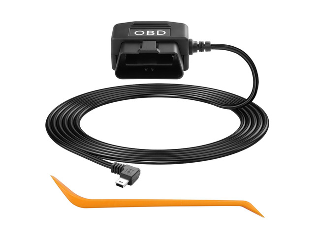 OBD Power Cable for Dash Camera, OBD to Mini USB OBD Adapter Hardwire Charger Cable 24 Hours Surveillance/Acc Mode with Low Voltage Protection...