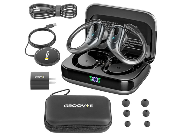4-in-1 Wireless Earbuds w/Charging Case - 80 Hours Playtime Wireless Headphones Bluetooth 5.3 IPX7 Waterproof Noise Cancelling Earphones w/LED...