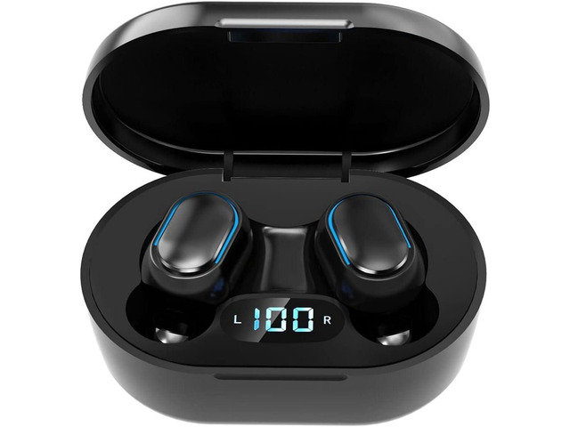 CAGPMEOL Wireless Headphones, True Wireless Earbuds with Led Display Charging Case, HD HiFi Stereo, Smart Control, Built-in Mic, IPX7 Waterproof...