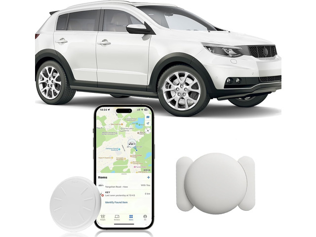 Tracker Device for Vehicles,Mini Hidden Car Tracker with Magnetic Case,No Monthly Fee Tracker,Car Locator Work with Apple Find My(iOS Only)...