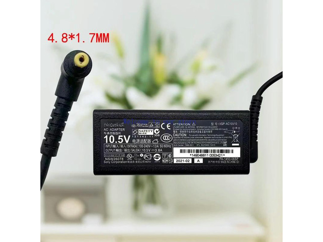 For 10.5V3.8A Laptop VAIO DUO Power Adapter VGP-AC10V10 Charger