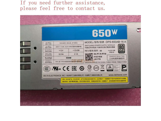 For Delta CRPS Redundant Power Supply DPS-650AB-16 Universal DPS-550AB 2U 650W Redundant Power Supply