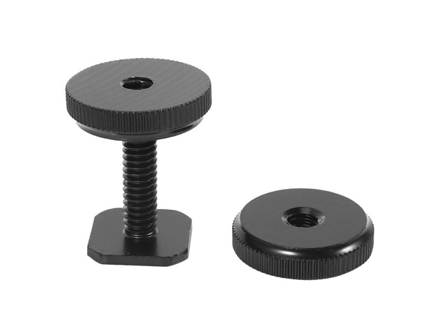 1/4 Inch-20 Hot Shoe Mount Adapter Tripod Screw To Flash Hot Shoe For DSLR Camera Rig(2 Packs)