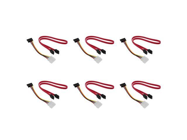 6 SATA Power Adapter Cable And 6 SATA Data Cable