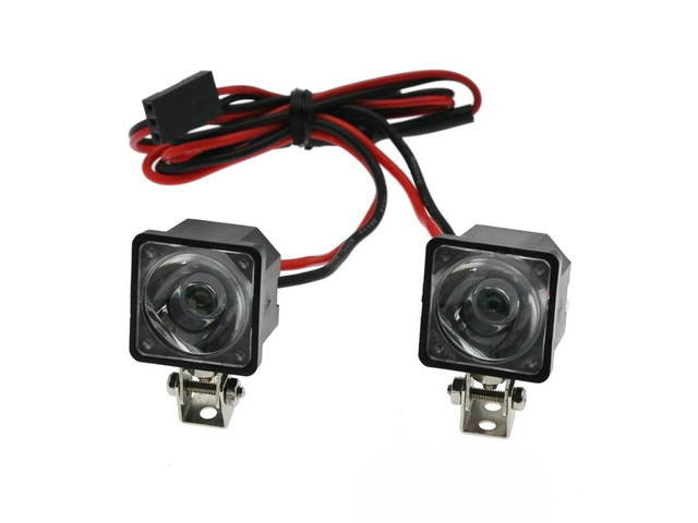 RC Car LED Lights Headlights Spotlight For 1/10 RC Crawler Axial Traxxas TRX4 TRX6 SCX10 90046 Wraith RR10 MST Redcat